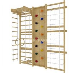 Wooden Gym Equipment Supplier - 9 in 1 Climbing Wall Kids