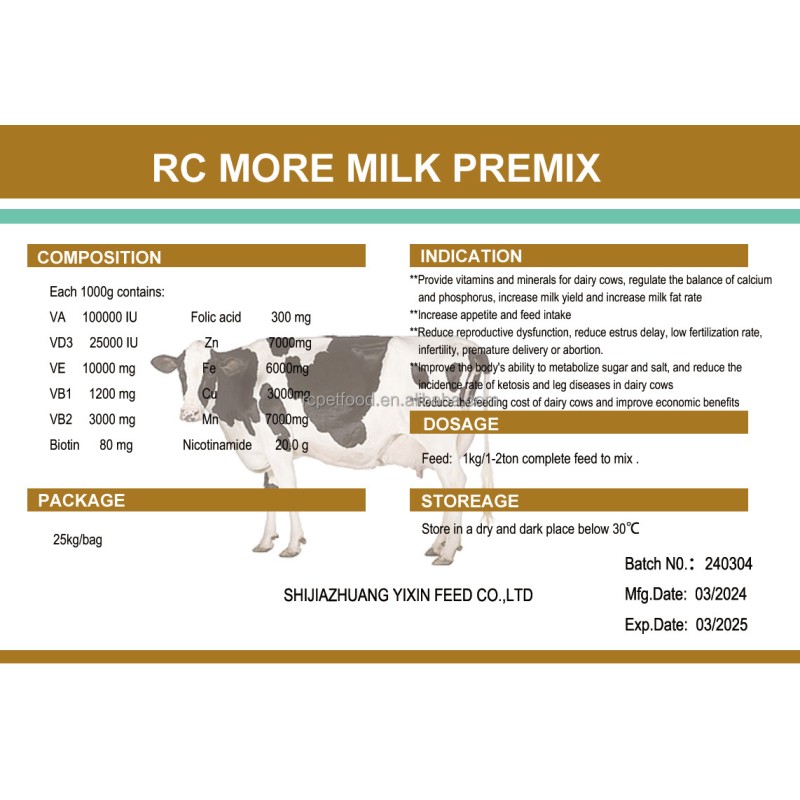 Poultry Feed Vitamin Premix for Cow