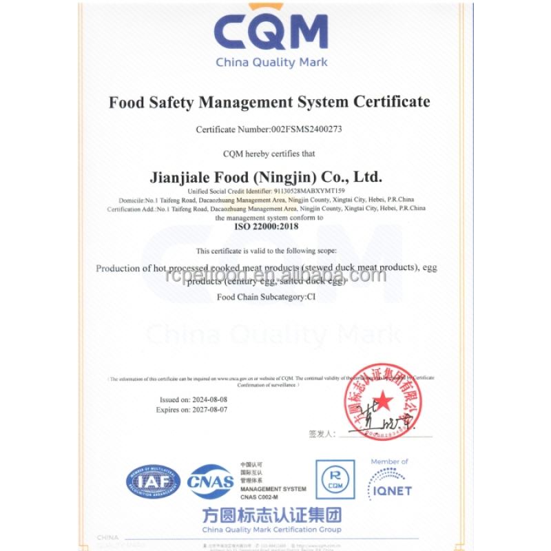 Wholesale Chinese Preserved Eggs Safe and Green Health Clear with No Spots Pb and Cu Free