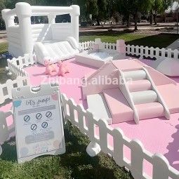 Indoor Soft Play Equipment Manufacturer - White Ball Pit Elegant Modular