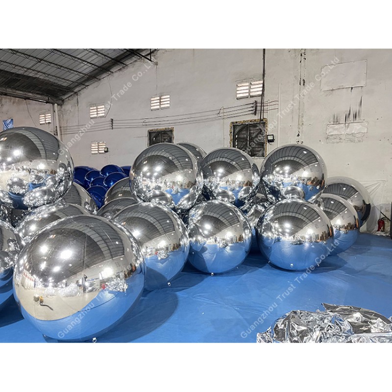 Disco Mirror Supplier - Giant Gold Silver Disco Floating Mirror