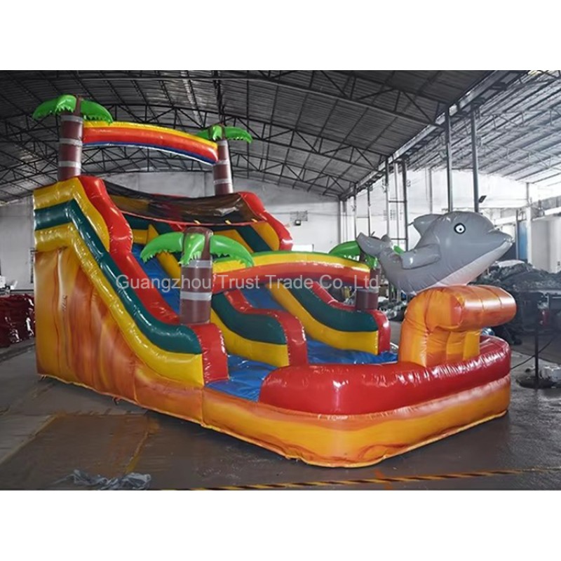 Water Slide Supplier - 18ft Inflatable Water Slide Adult Jumping