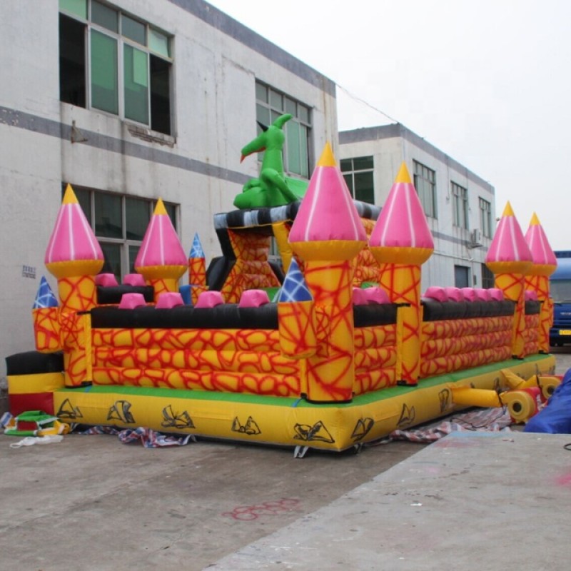 Large Bouncy Castle Manufacturer - Large Blue Commercial Bounce House