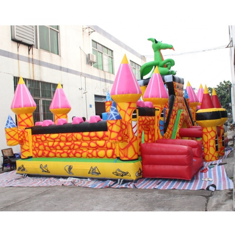 Large Bouncy Castle Manufacturer - Large Blue Commercial Bounce House