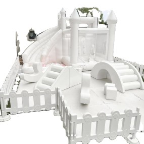 Soft Play Equipment Manufacturer - White Set School Amusement Park