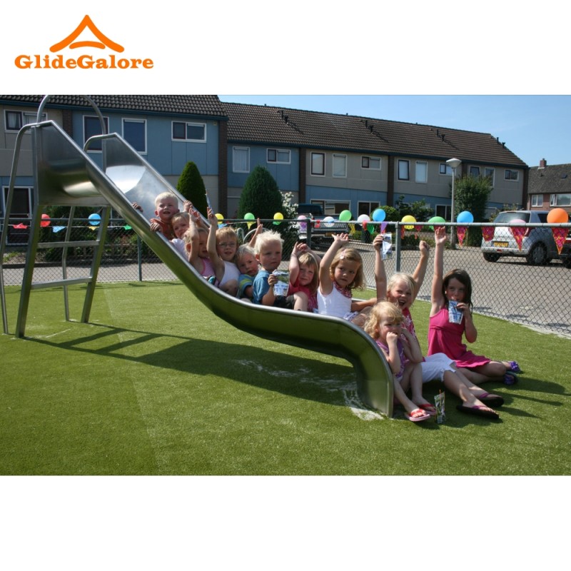 Stainless Steel Slide Supplier - Kids Stainless Steel Slide with Stairs