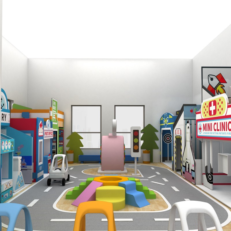 Indoor Playground Equipment Supplier - Commercial Soft Pretend City