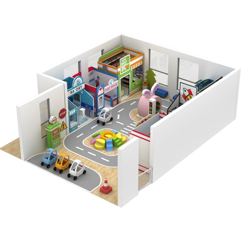 Indoor Playground Equipment Supplier - Commercial Soft Pretend City