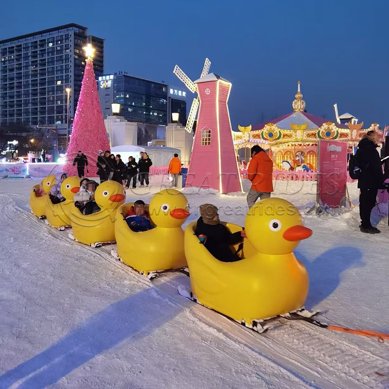 Winter Slide Manufacturer - Cute PE Duck Snow Sledge One