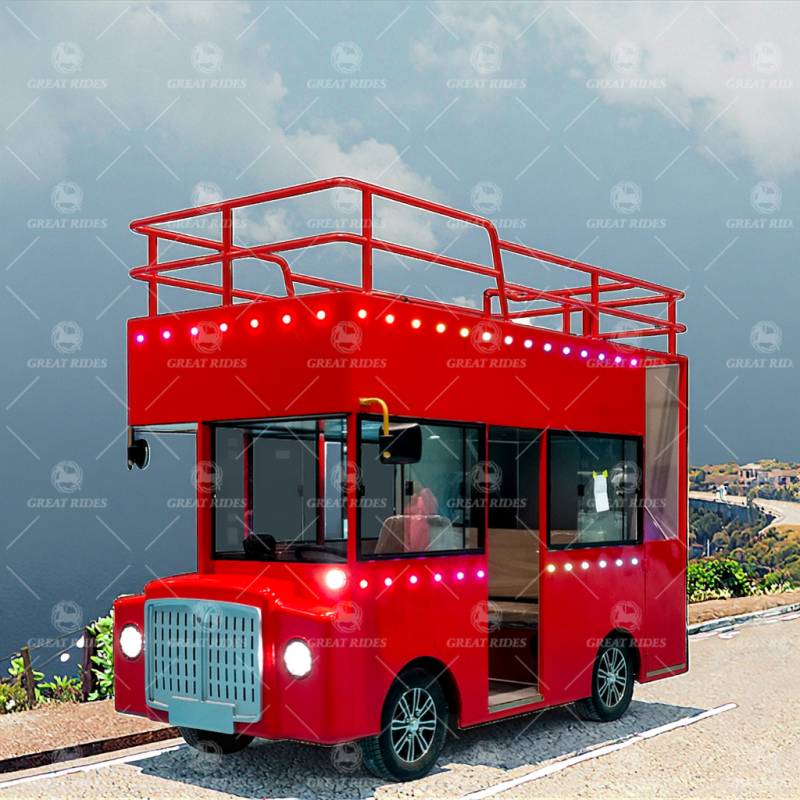 Recreational Bus Manufacturer - Good Looking Red 12seats Double