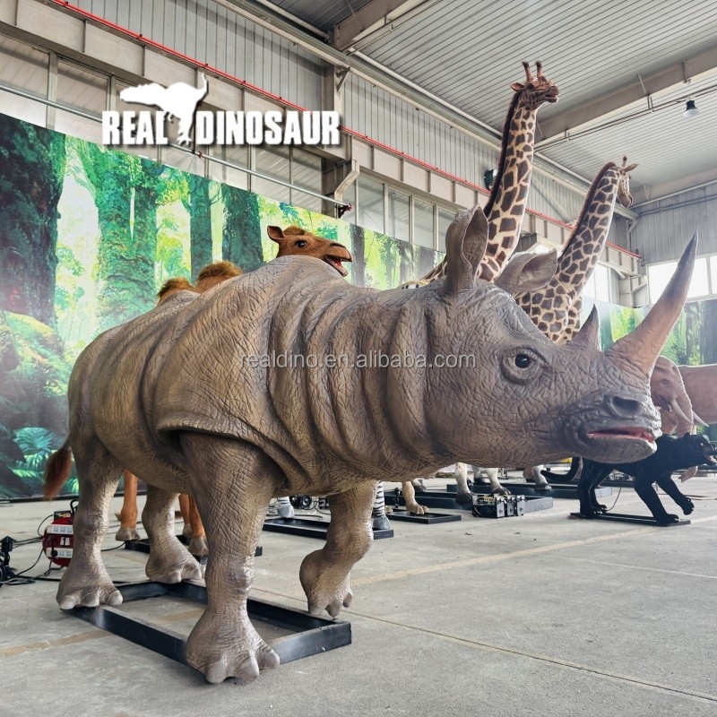 Animatronic Animal Supplier - High Simulation Rhinoceros Models Sale