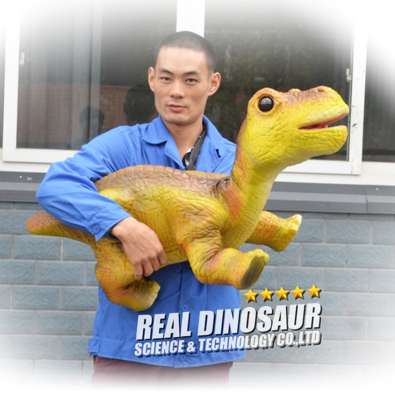 Animatronic Puppet Manufacturer - Handmade Holding Baby Dinosaur
