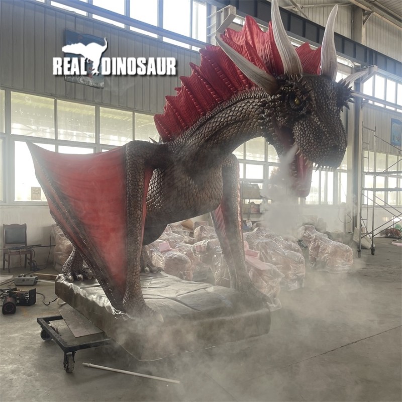 Animatronic Dragon Supplier - Life Size Realistic Smoke Dragon