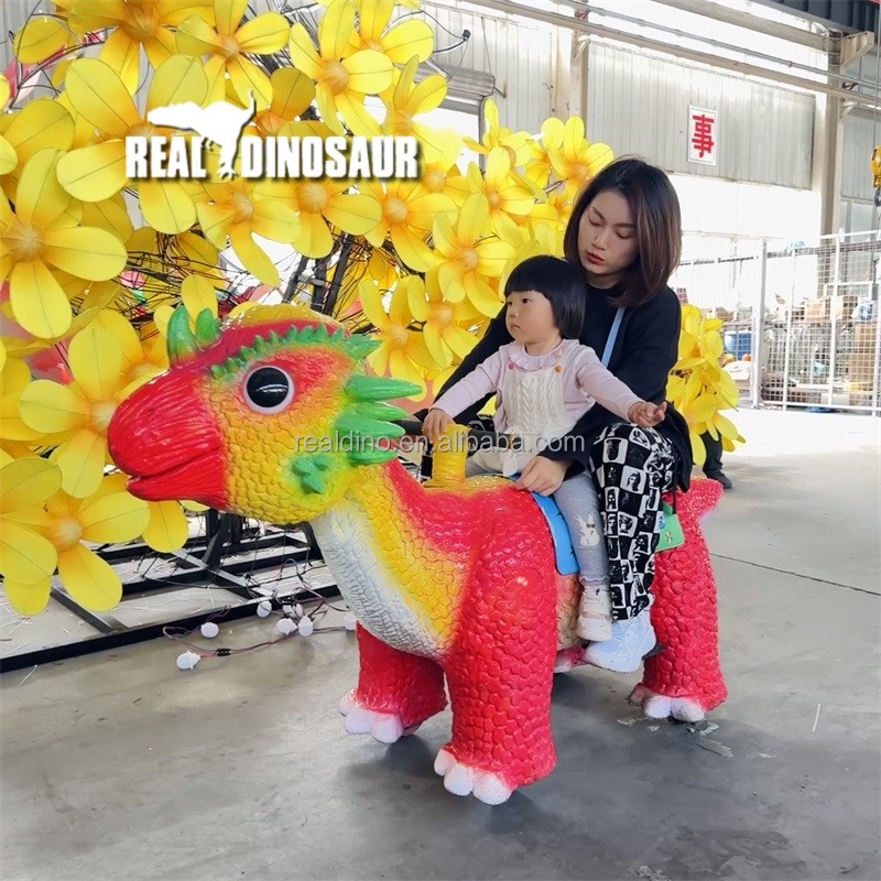 Dinosaur Ride Supplier - Cartoon Artificial Scooter Playground