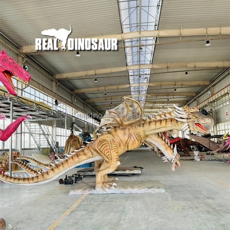 Animatronic Dragon Factory - 3 Head Life Size Robotic Dragon