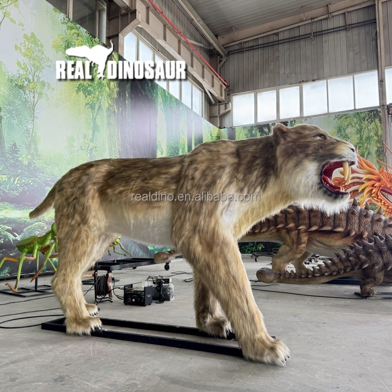 Animatronic Animal Factory - Outdoor Park Smilodon Realistic Model