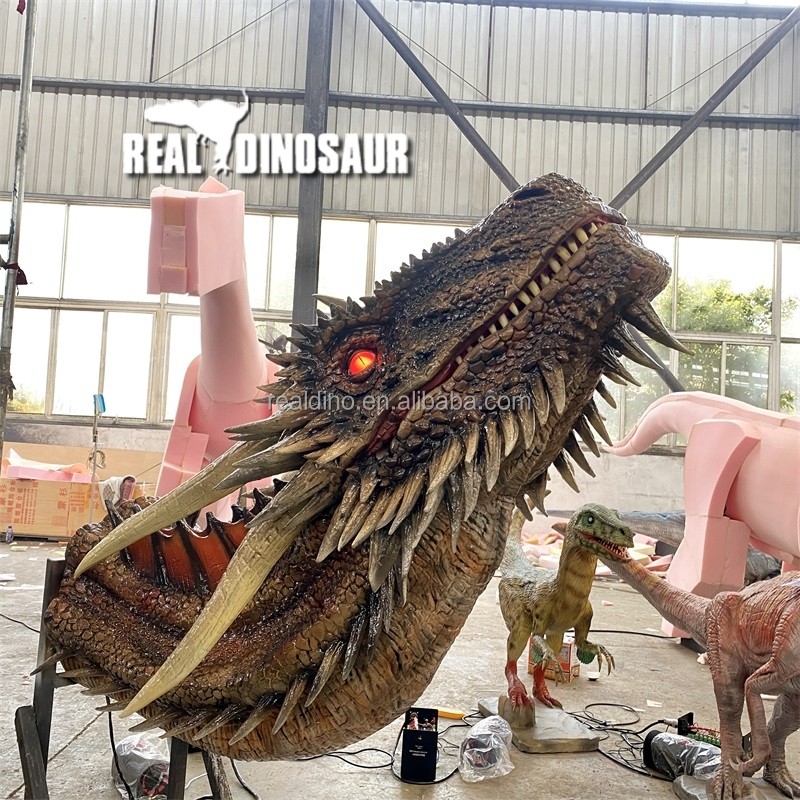 Animatronic Dinosaur Head Factory - Amusement Park Attractive Head