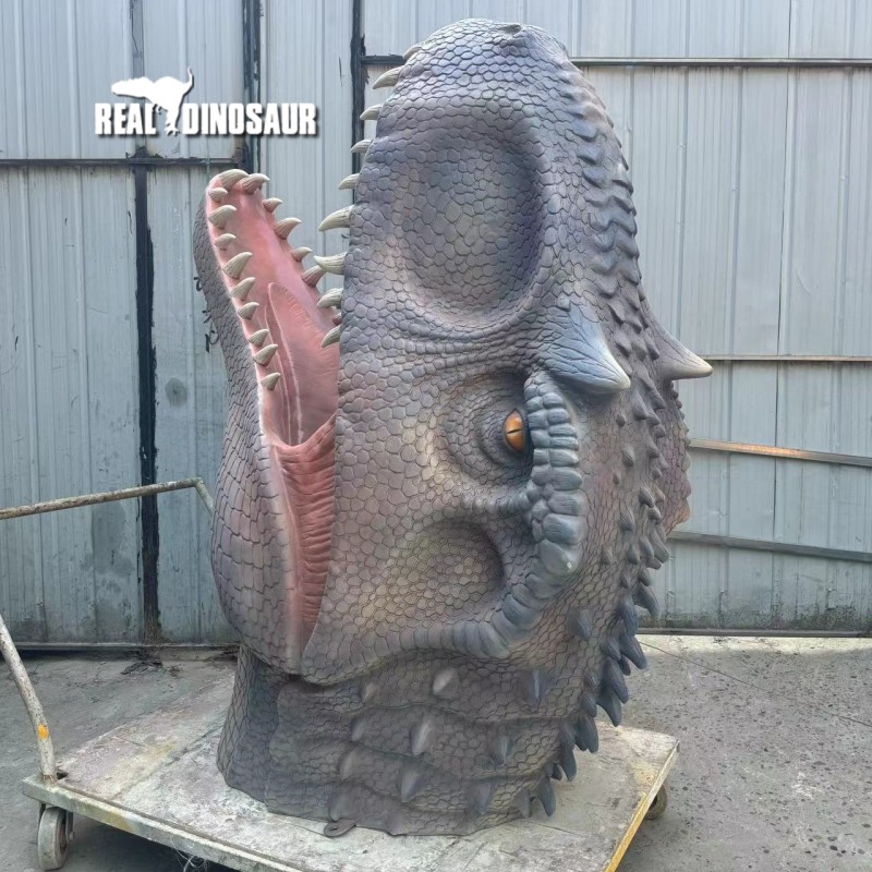 Fiberglass Dinosaur Factory - 3D Model Realistic Head Fossil