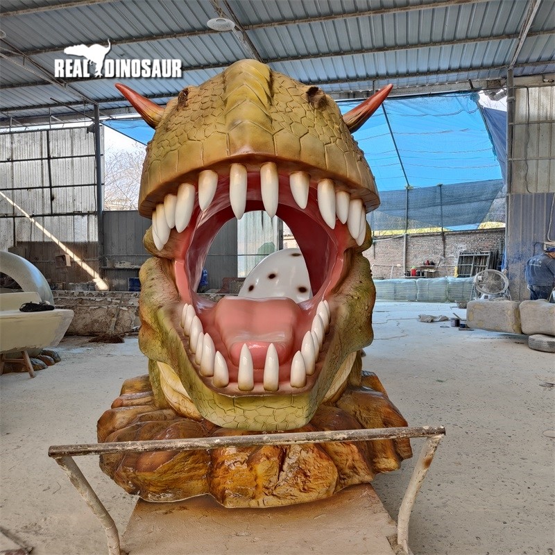 Fiberglass Dinosaur Factory - Park Equipment Head for Amusement