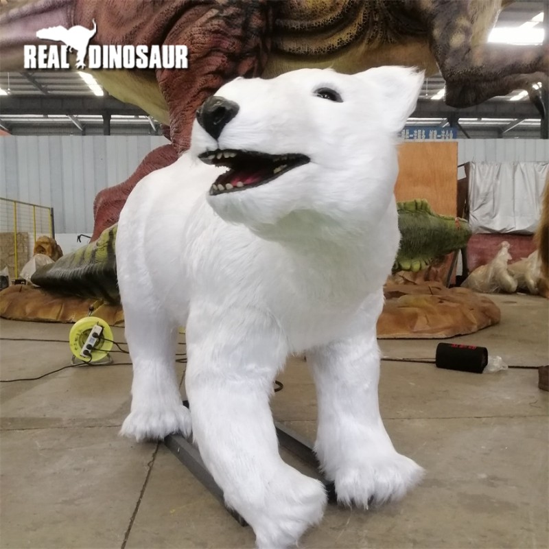 Animatronic Polar Bear Factory - Theme Park Robot Animal Model