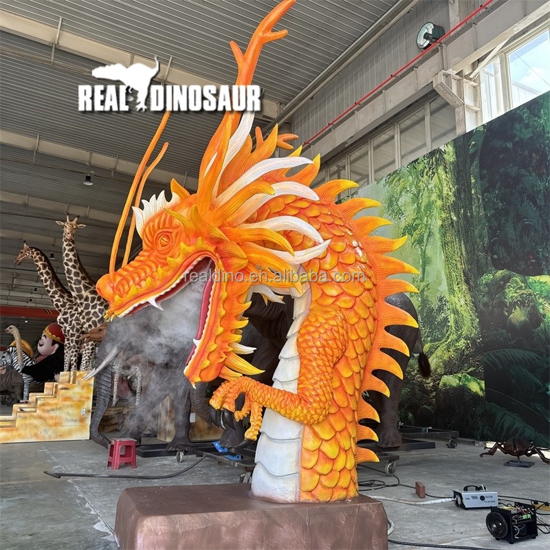 Animatronic Dragon Manufacturer - Life Size LED Eyes Moving Wings