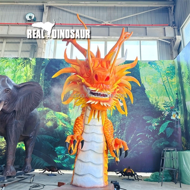 Animatronic Dragon Manufacturer - Life Size LED Eyes Moving Wings