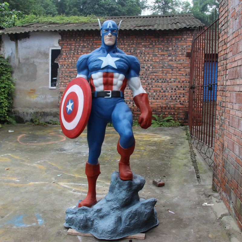 Fiberglass Statue Factory - Theme Park 3D Movie Heroes Sale
