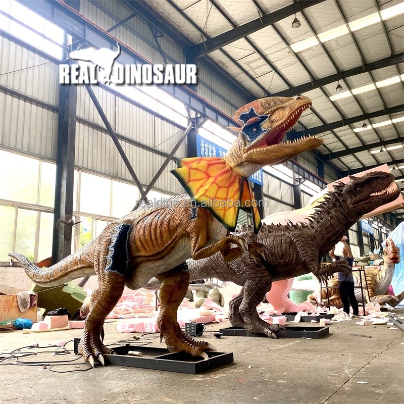 Animatronic Dinosaur Manufacturer - Indoor 3D Dilophosaurus Robot Model