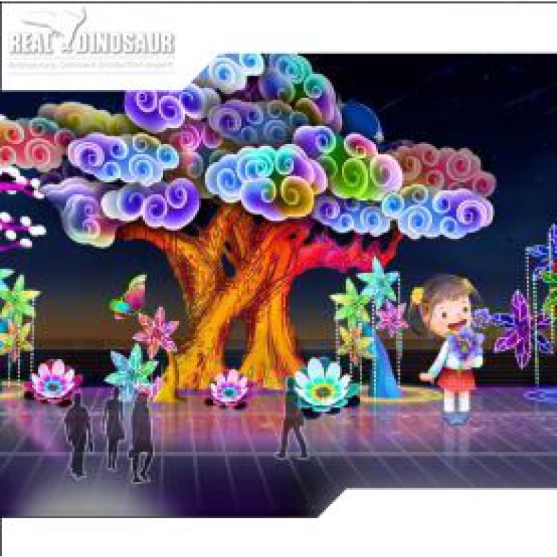 Festival Lantern Manufacturer - Holiday Led Cartoon Silk Lantern