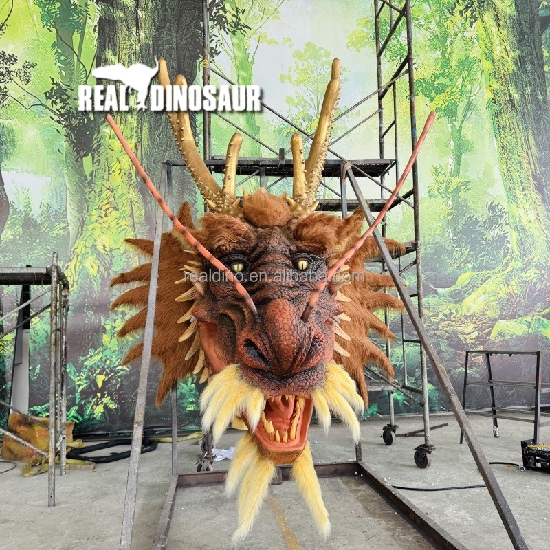 Animatronic Dragon Supplier - Park Artificial Western Head Model