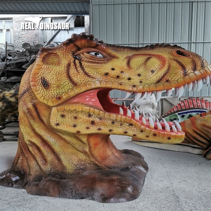 Fiberglass Dinosaur Factory - Park Equipment Head for Amusement