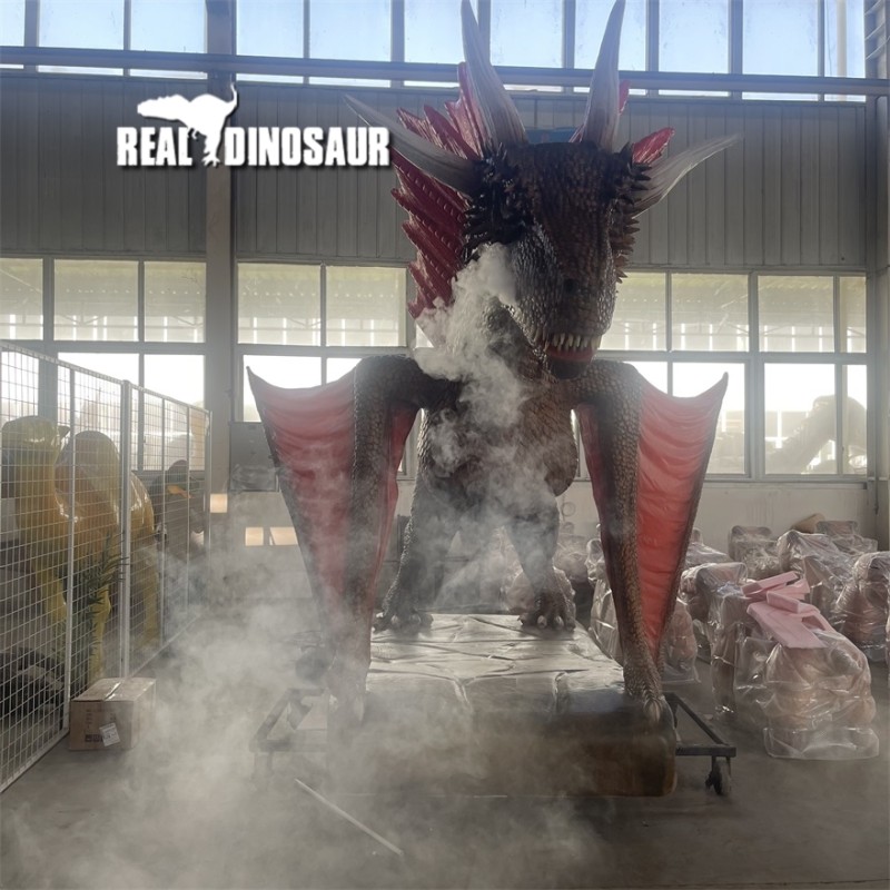 Animatronic Dragon Supplier - Life Size Realistic Smoke Dragon