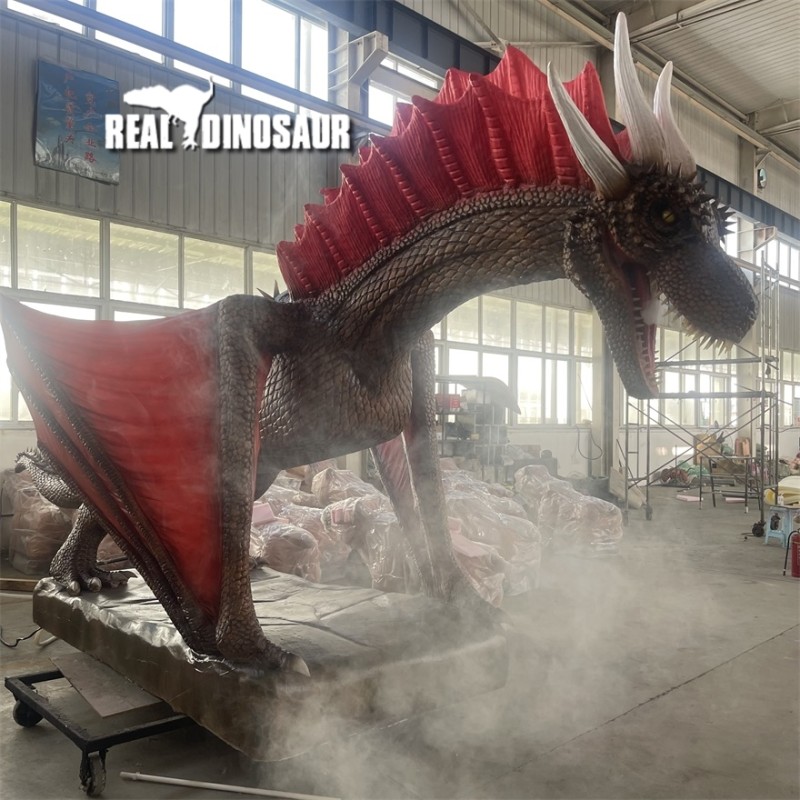 Animatronic Dragon Supplier - Life Size Realistic Smoke Dragon