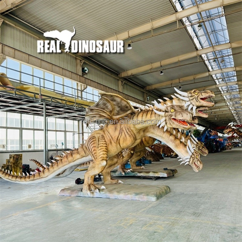 Animatronic Dragon Factory - 3 Head Life Size Robotic Dragon