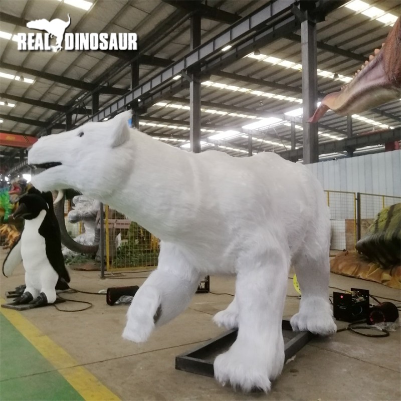 Animatronic Polar Bear Factory - Theme Park Robot Animal Model