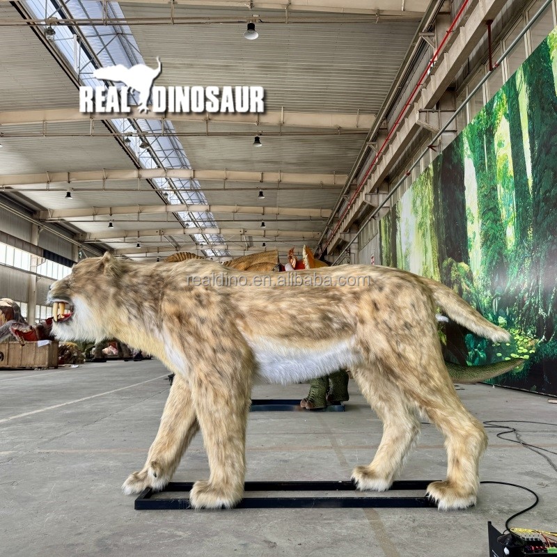 Animatronic Animal Factory - Outdoor Park Smilodon Realistic Model