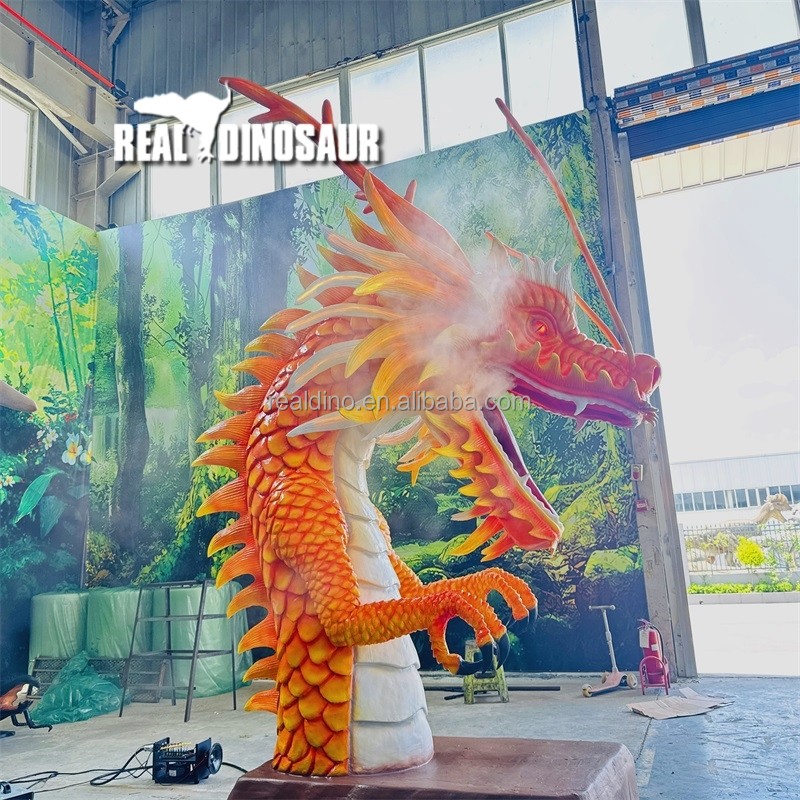 Animatronic Dragon Manufacturer - Life Size LED Eyes Moving Wings
