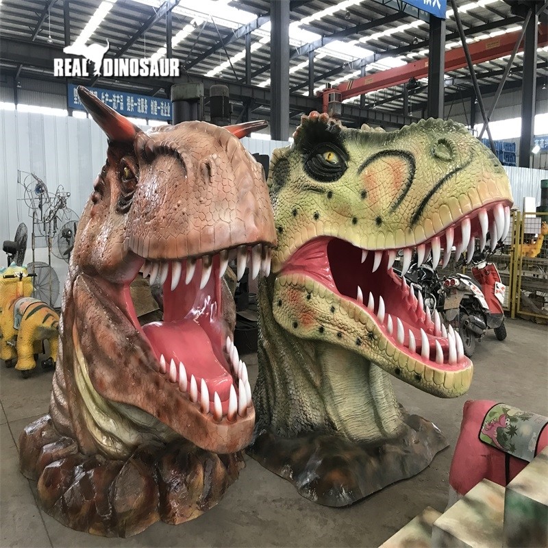 Fiberglass Dinosaur Factory - Park Equipment Head for Amusement