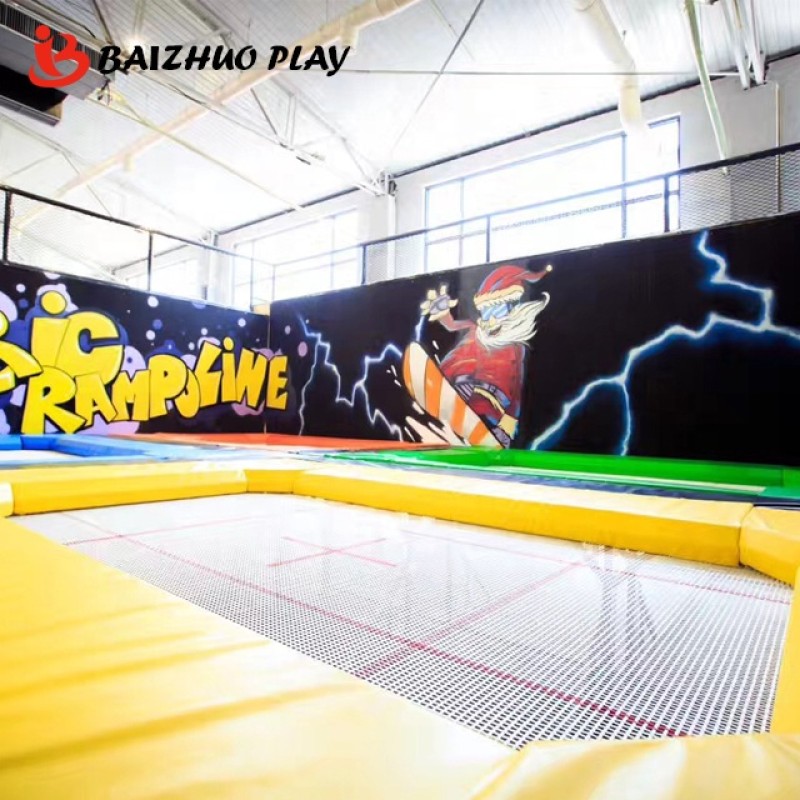 Jumping Mat Manufacturer - Custom White Red Jumping Mats