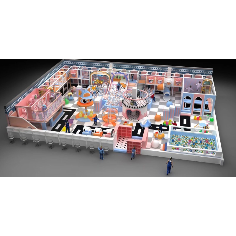 Indoor Playground Supplier - Custom Large Soft Play Slides Climbing