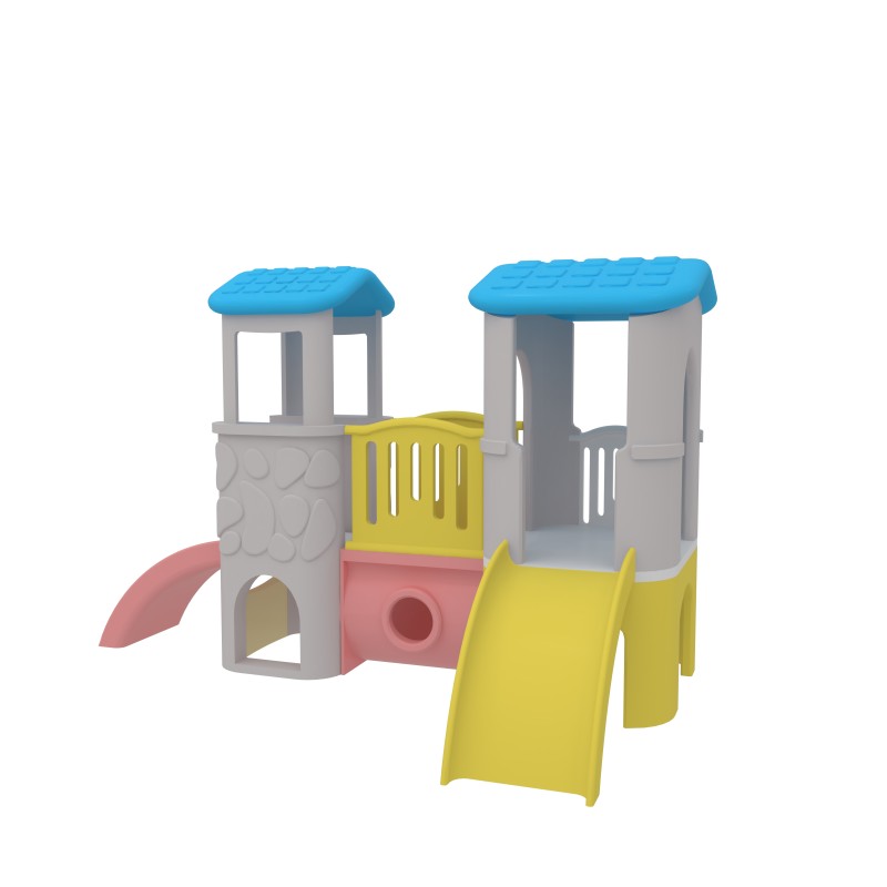 Outdoor Playground Factory - Children Plastic Swing Slide Amusement