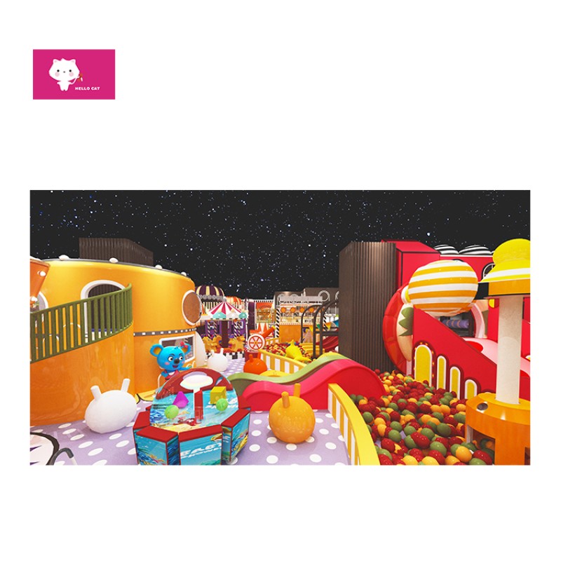 Indoor Playground Manufacturer - Commercial Colorful Slides Ball Pits