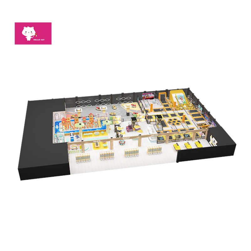 Indoor Trampoline Park Factory - Professional Air Trampoline Slide