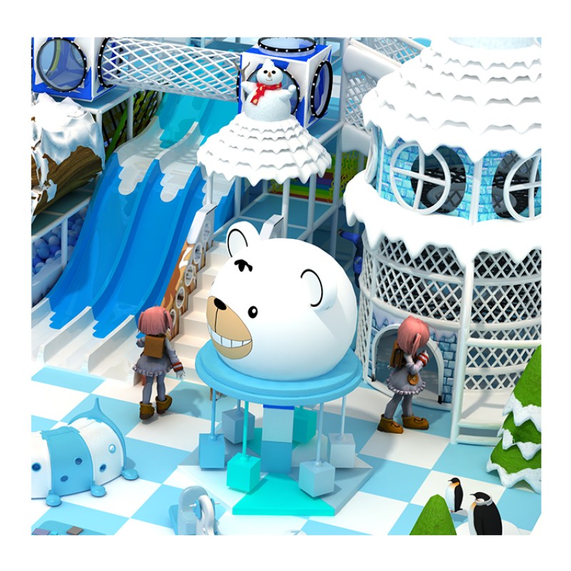 Indoor Playground Equipment Supplier - Macaron Theme Ball Pit Slide