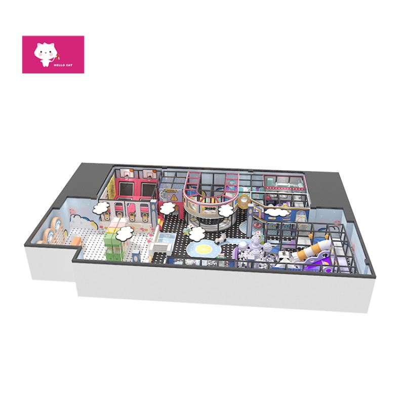 Indoor Playground Supplier - Hot Selling Customized Slide Trampoline