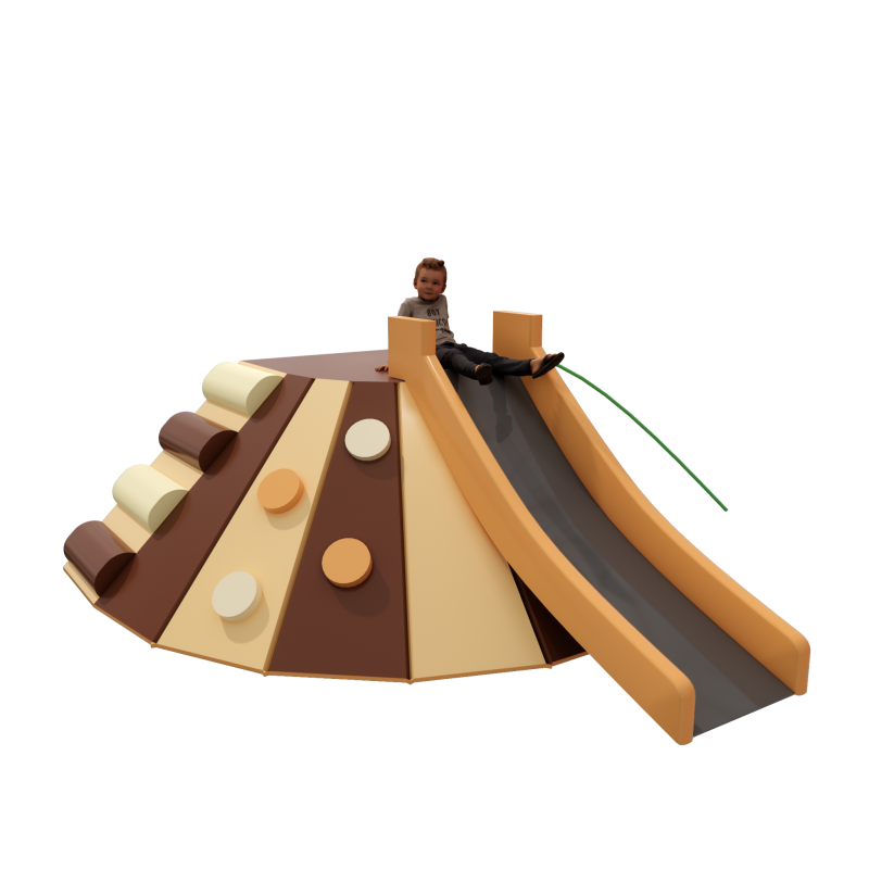 Indoor Playground Manufacturer - Children Rock-Climbing Slide Set