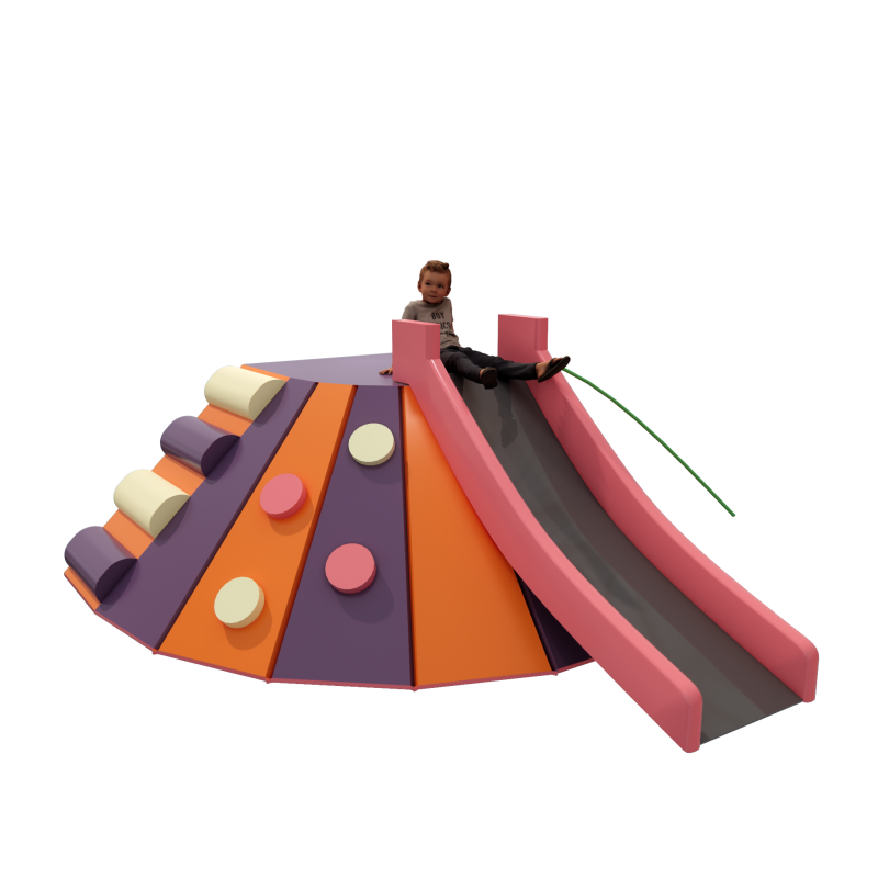 Indoor Playground Manufacturer - Children Rock-Climbing Slide Set