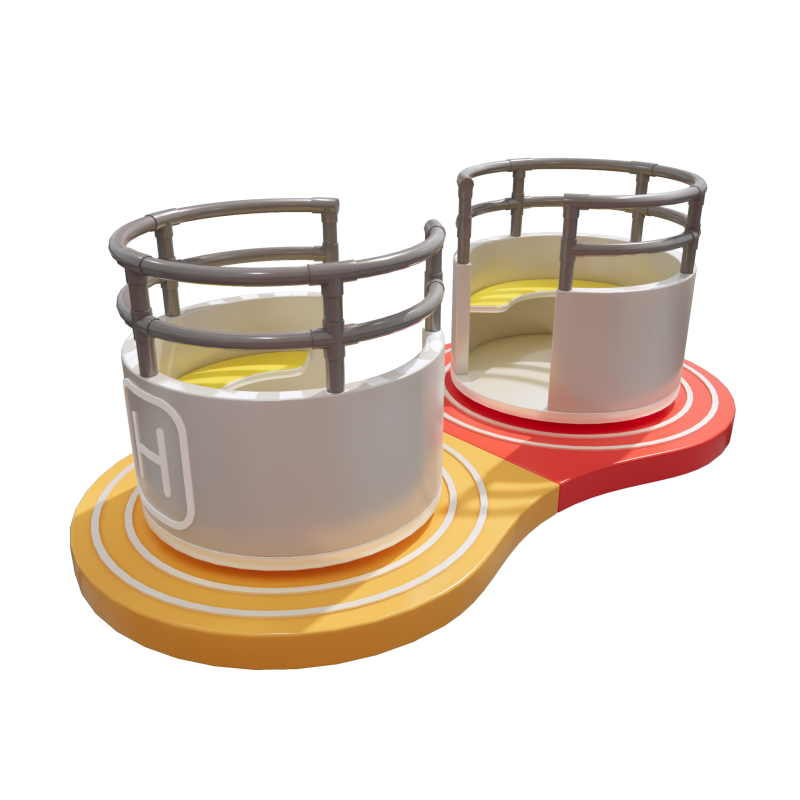 Indoor Playground Factory - Huge Foam Cube Slide Trampoline