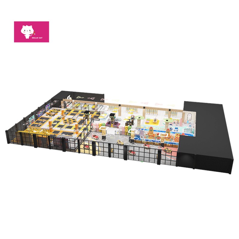 Indoor Trampoline Park Factory - Professional Air Trampoline Slide