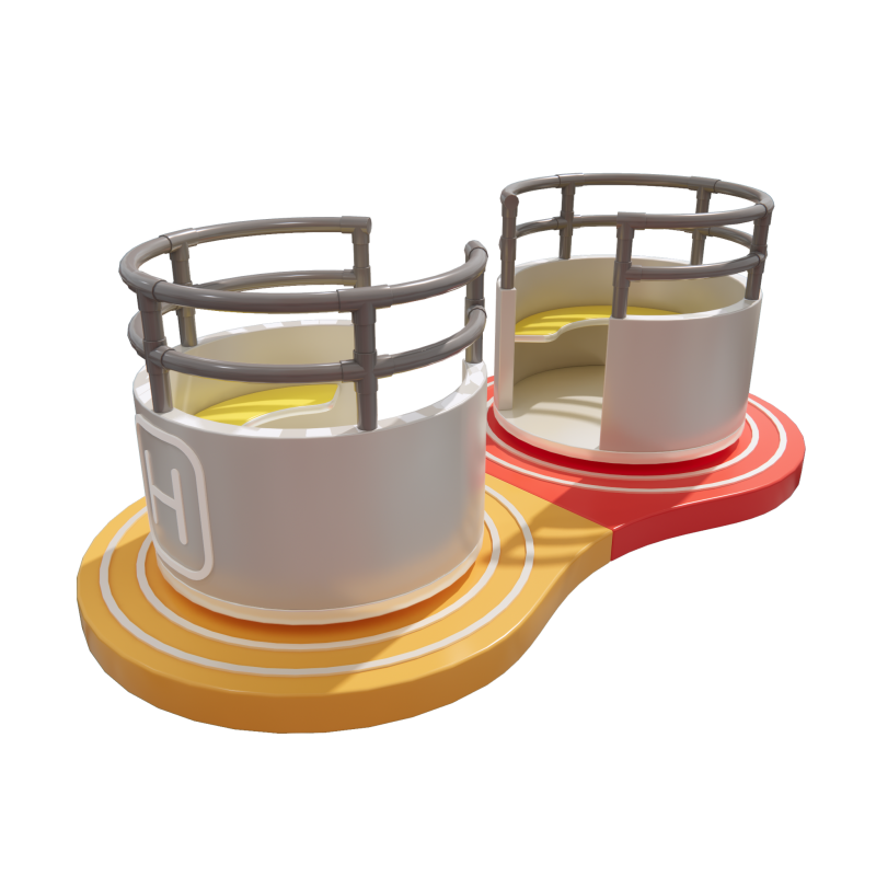 Indoor Playground Factory - Huge Foam Cube Slide Trampoline